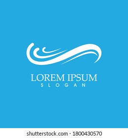  wave icon logo vector image