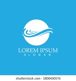  wave icon logo vector image