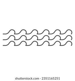 wave icon, ocean wave design element
