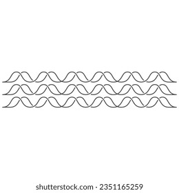 wave icon, ocean wave design element