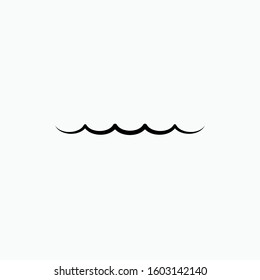 Wave Icon. Ocean, Water Surface. Pool Symbol for Info Graphics, Design Elements, Websites, Presentation and Application - Vector.