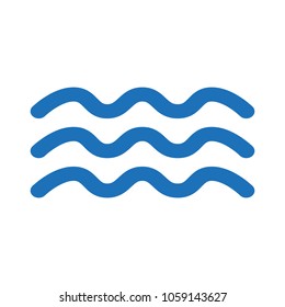 Wave icon on white background. Vector illustration