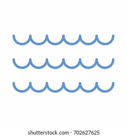 Wave Icon on white background vector illustration