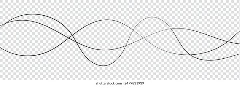 Wave icon. Sea and ocean wave icons. Line water illustration. Logo for river and pool. Outline beach symbol. 