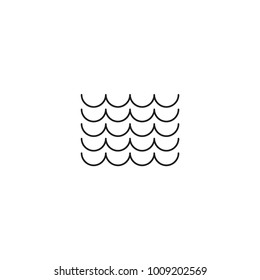wave icon. sign design