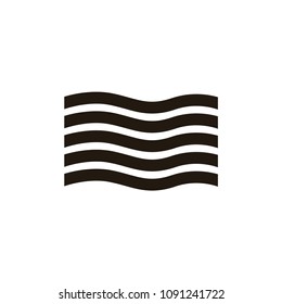 wave icon. sign design