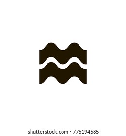 wave icon. sign design