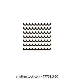 wave icon. sign design