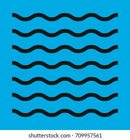 wave icon. sign design Vector illustration.