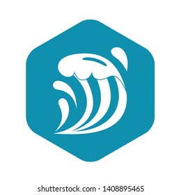 Wave icon. Simple illustration of wave vector icon for web