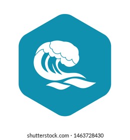 Wave icon. Simple illustration of wave vector icon for web
