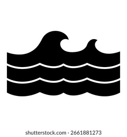 Icono de Onda – Elemento de Diseño Náutico Simple