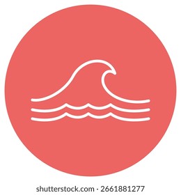 Icono de Onda – Elemento de Diseño Náutico Simple