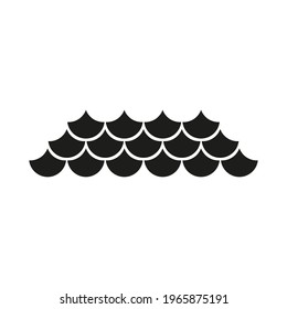 Wave icon. Simple vector illustration on a white background.