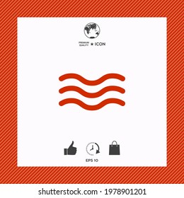 Wave Icon symbol, elements for your design