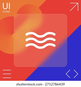 Símbolo del icono de la onda, Elementos para su diseño