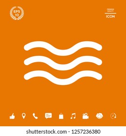 Wave Icon symbol. Graphic elements for your design