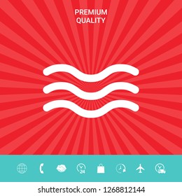 Wave Icon symbol. Graphic elements for your design