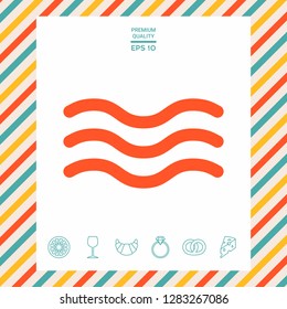 Wave Icon symbol. Graphic elements for your design