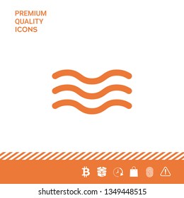 Wave Icon symbol. Graphic elements for your design