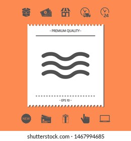 Wave Icon symbol. Graphic elements for your design
