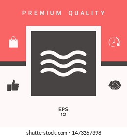 Wave Icon symbol. Graphic elements for your design