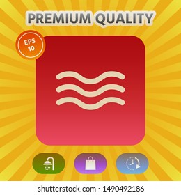 Wave Icon symbol. Graphic elements for your design