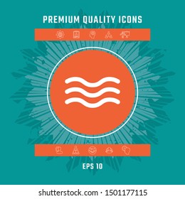 Wave Icon symbol. Graphic elements for your design