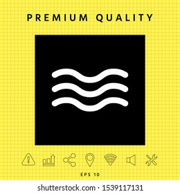 Wave Icon symbol. Graphic elements for your design