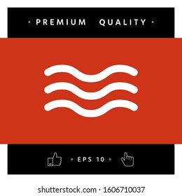 Wave Icon symbol. Graphic elements for your design