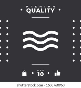 Wave Icon symbol. Graphic elements for your design