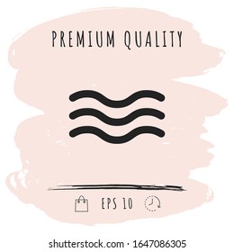 Wave Icon symbol. Graphic elements for your design