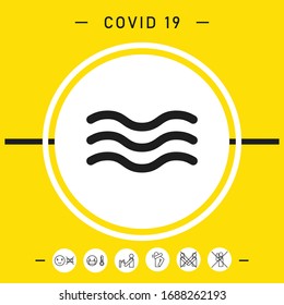 Wave Icon Symbol. Grafische Elemente für Ihr Design