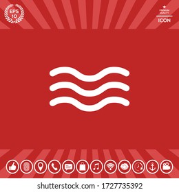 Wave Icon symbol. Graphic elements for your design
