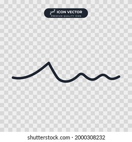wave icon symbol template for graphic and web design collection logo vector illustration