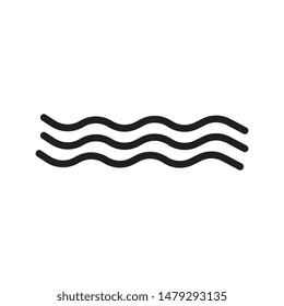 Wave Icon in trendy flat style isolated on grey background. Water wave symbol 