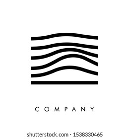 Wave icon in a trendy flat style that is isolated on a white background. Water wave symbol for your website design, logo, and application