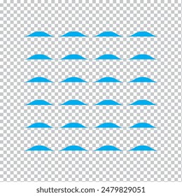 Wave Icon in trendy flat style isolated on grey background. Water wave symbol for your web site design, logo, app, UI. Vector illustration, EPS10.