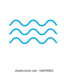 wave icon in trendy flat style isolated on white background.