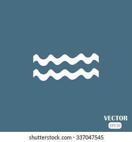 Wave icon vector