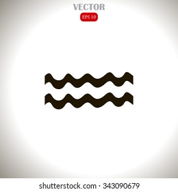 Wave icon vector