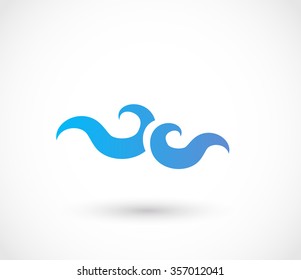 Wave icon vector