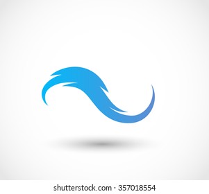 Wave icon vector