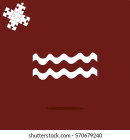 Wave icon vector