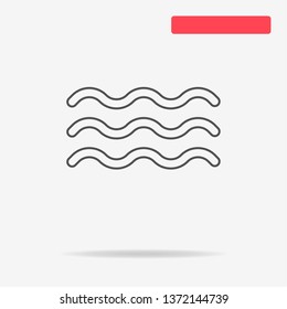 Wave icon. Vector concept illustration for design.