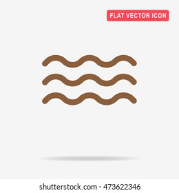 Wave icon. Vector concept illustration for design.