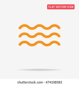Wave icon. Vector concept illustration for design.