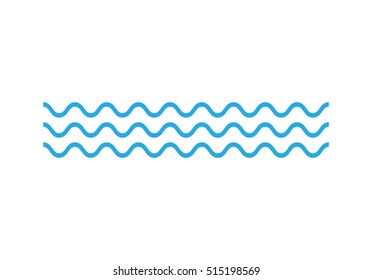 Wave icon. Vector concept illustration for design.