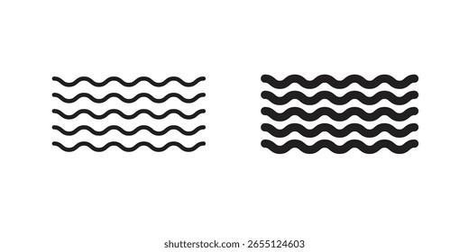Wave icon vector design. set web icons