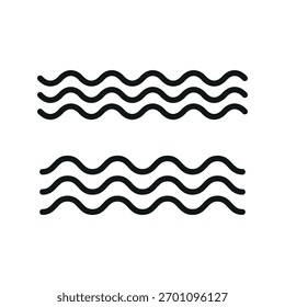 wave icon vector design template